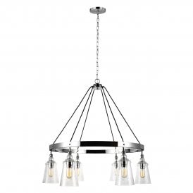 LORAS 6 Light Chandelier in Chrome