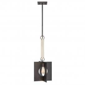 LUDLOW 1 Light Pendant in Brushed Graphite