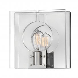 LUDLOW 1 Light Wall Light  in Polished Nickel
