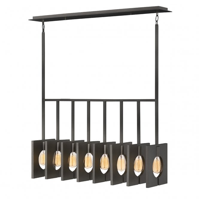LUDLOW 8 Light Pendant in Brushed Graphite
