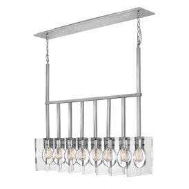 LUDLOW 8 Light Pendant in Polished Nickel