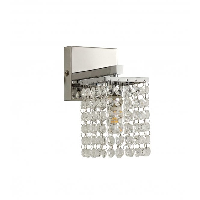 MAISIE Crystal Bathroom Light Wall | Polished Chrome