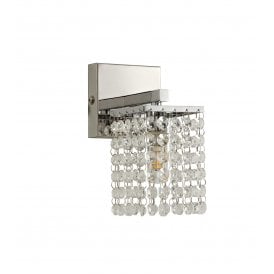MAISIE Crystal Bathroom Light Wall | Polished Chrome