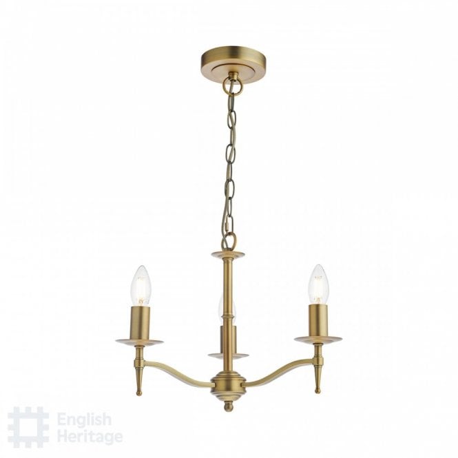 Marble Hill 3 Light Shadelier Brass FITTING ONLY