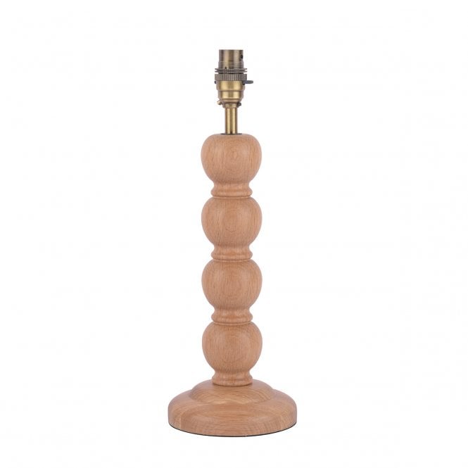 MARIA Table Lamp Wood & Antique Brass Base Only