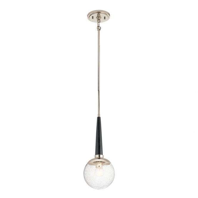 MARILYN 1 Light Pendant in Polished Nickel