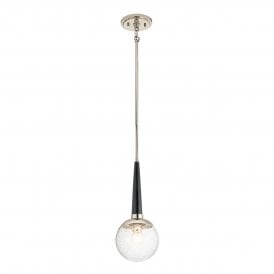 MARILYN 1 Light Pendant in Polished Nickel