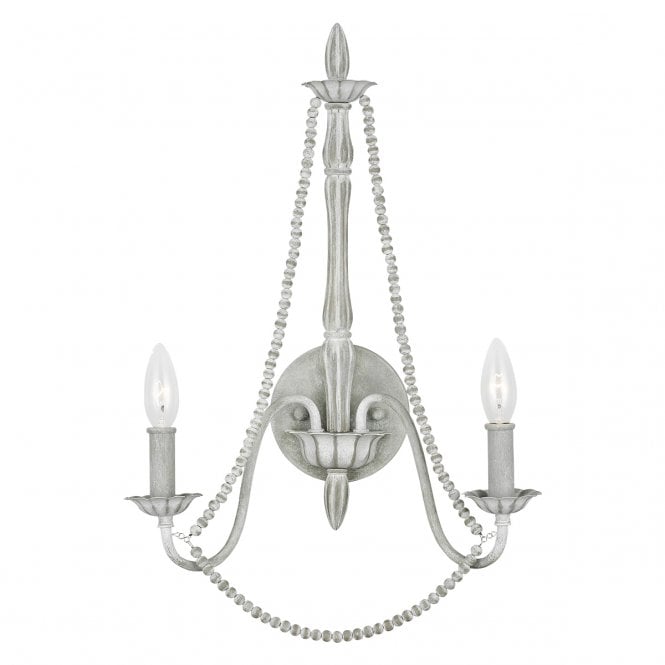 MARYVILLE 2 Light Wall Light in Washed Grey