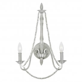 MARYVILLE 2 Light Wall Light in Washed Grey