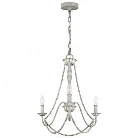 MARYVILLE 3 Light Chandelier in Washed Grey