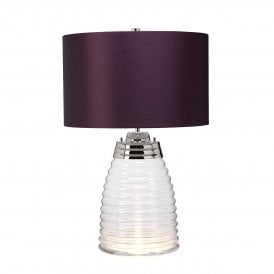 MILNE Table Lamp in Aubergine