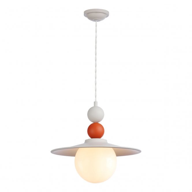 NEO SINGLE PENDANT COTSWOLD CREAM & MARMALADE with CREAM cable