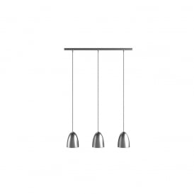 NEXUS 20 3-pendant brushed steel