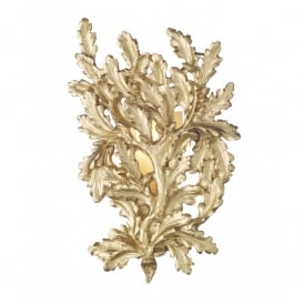 OAK British & Baroque Gold Leaf Wall Light
