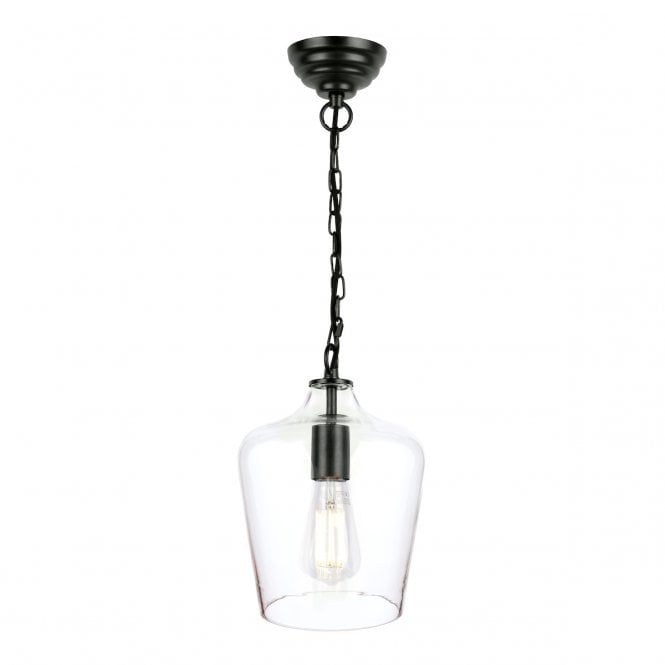 OCKLEY Bottle Pendant Glass & Matt Black