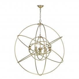 ORB 3 Light Large Pendant Butter Brass
