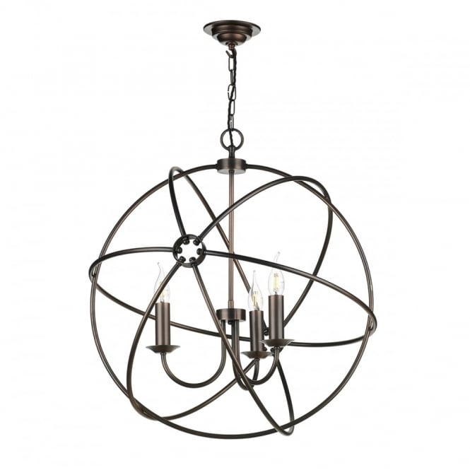 ORB 3 Light Pendant Antique Copper