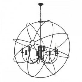 ORB 8LT PENDANT BLACK (DHL)