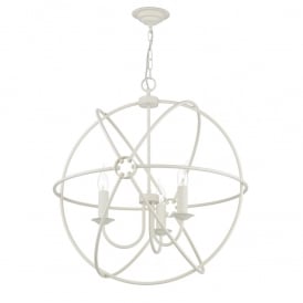 ORB cream gyroscope ceiling pendant