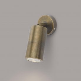 ORTEGA 1 Light Wall Light Outdoor/Indoor | Antique Brass IP65