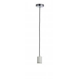 OTTO Pendant | White & Grey Marble With Chrome Effect Plate