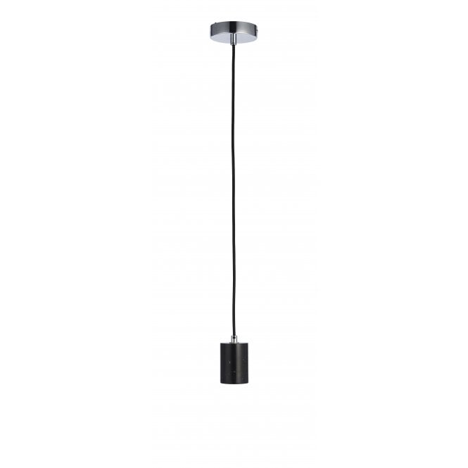 OTTO Suspension Pendant | Marble & Matt Black Paint