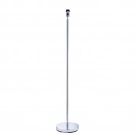 OWEN Circle Base Modern Floor Lamp | Chrome Finish
