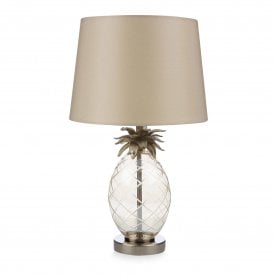 PINEAPPLE Textured Glass Table Lamp with Shade