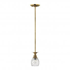 PLANTATION 1 Light Pendant in Burnished Brass