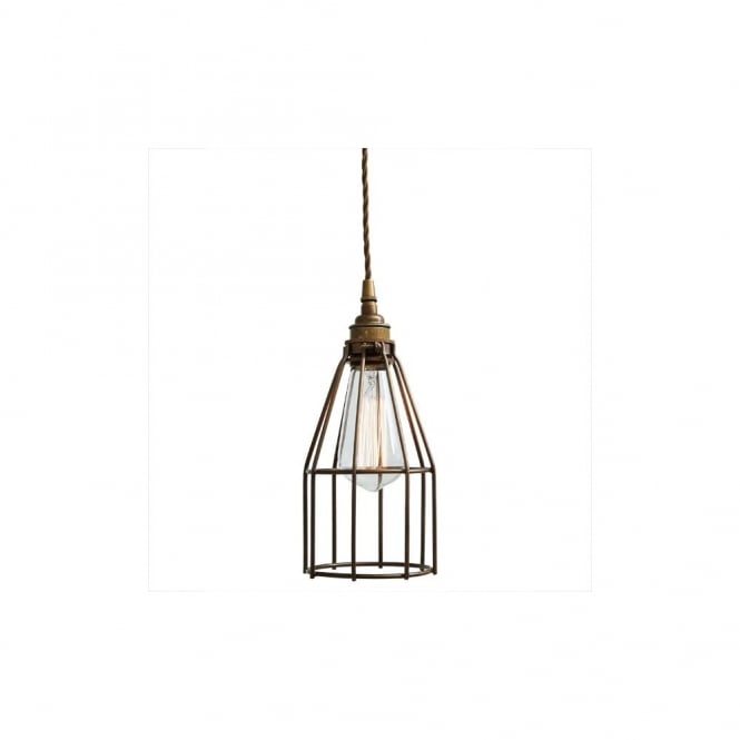 RAZE Cage Pendant Light in Powder Coated Bronze