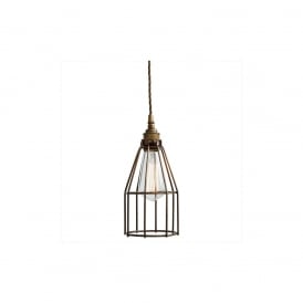 RAZE Cage Pendant Light in Powder Coated Bronze