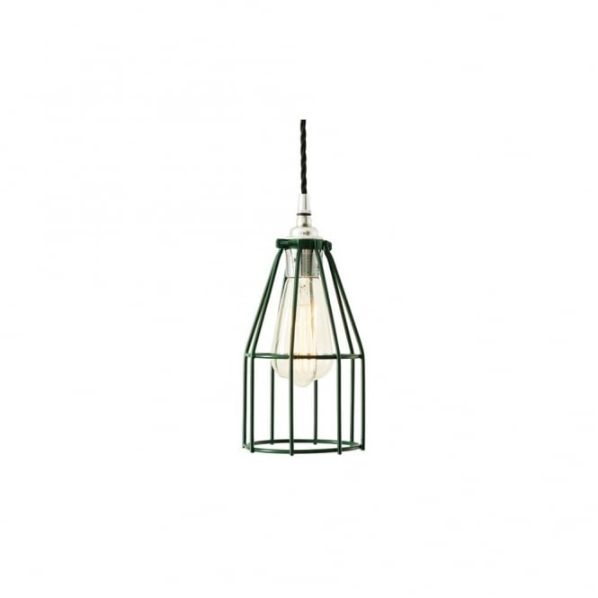 RAZE Cage Pendant Light in Powder Coated Racing Green