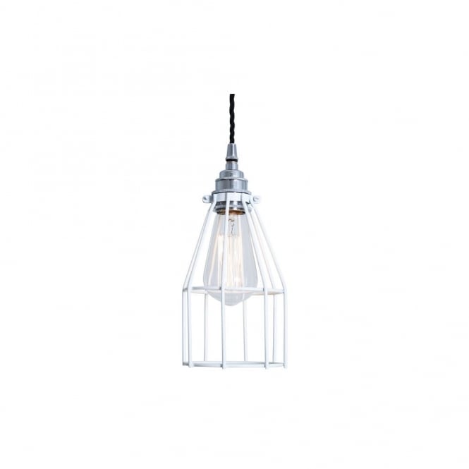 RAZE Cage Pendant Light in Powder Coated White