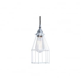 RAZE Cage Pendant Light in Powder Coated White