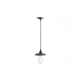 REZNOR Industrial Pendant Light in Antique Silver