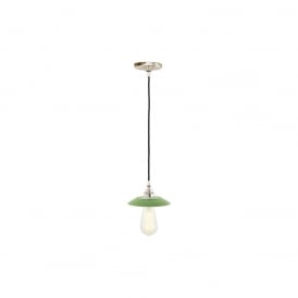 REZNOR Industrial Pendant Light in Powder Coated Sage Green