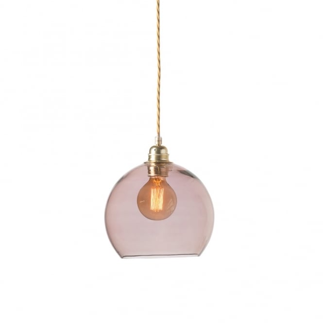 ROWAN small transparent obsidian glass ceiling pendant light