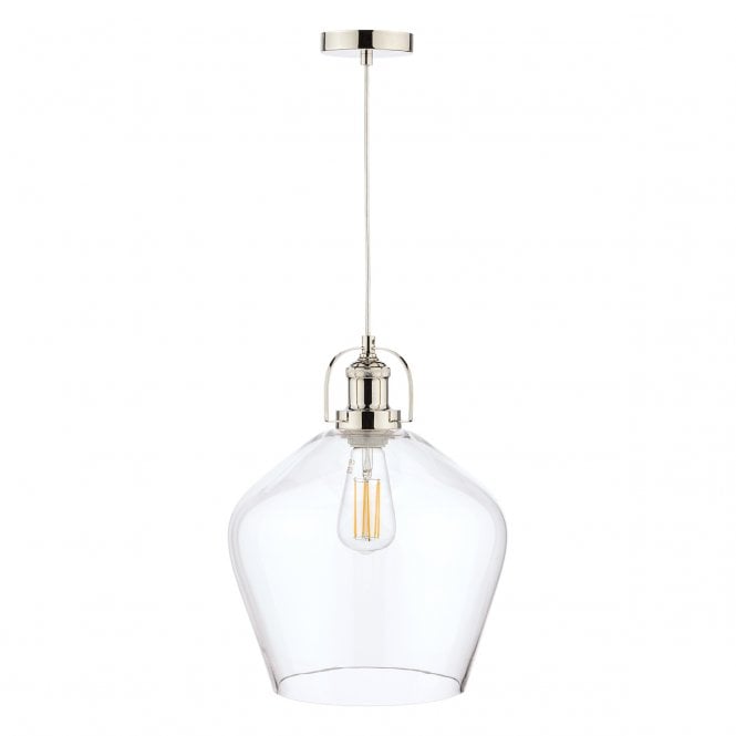 RYE Clear Glass Pendant Ceiling Light