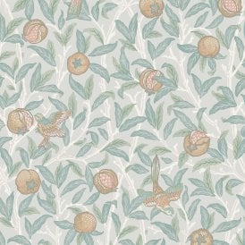 SAMPLE - Bird & Pomegranate Duck Egg Duck Egg Wallpaper