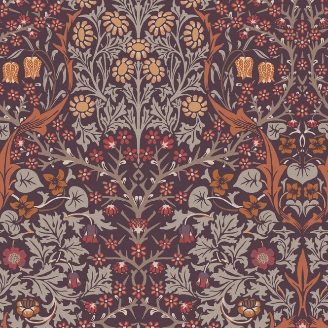 SAMPLE - Blackthorn Plum Purple Wallpaper