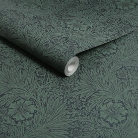 SAMPLE - Marigold Fibrous Green Green Wallpaper