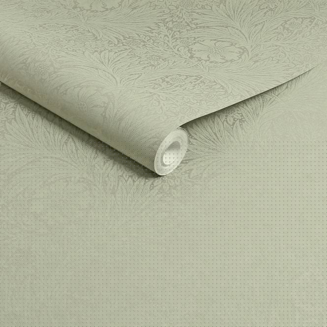 SAMPLE - Marigold Fibrous Sage Green Wallpaper
