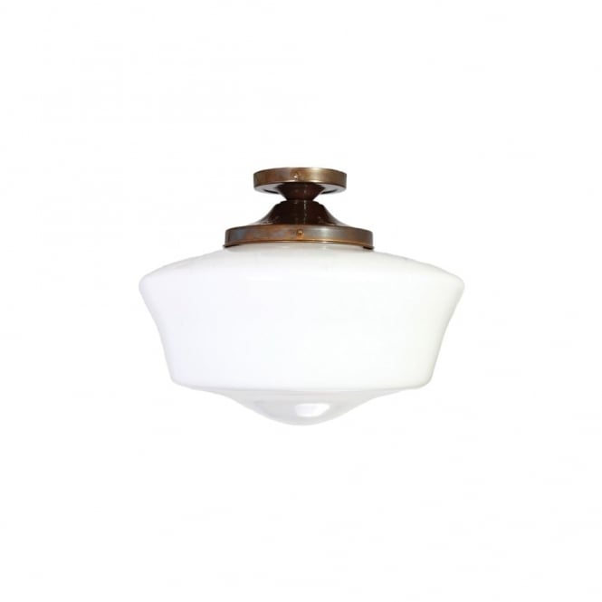 SCHOOL HOUSE traditional semi flush ceiling light