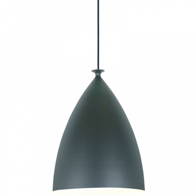 SLOPE 22 Black Ceiling Pendant with White Inner