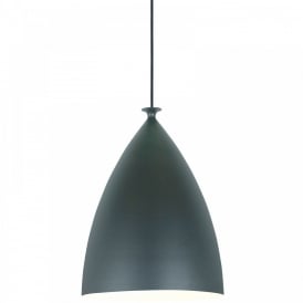 SLOPE 22 Black Ceiling Pendant with White Inner
