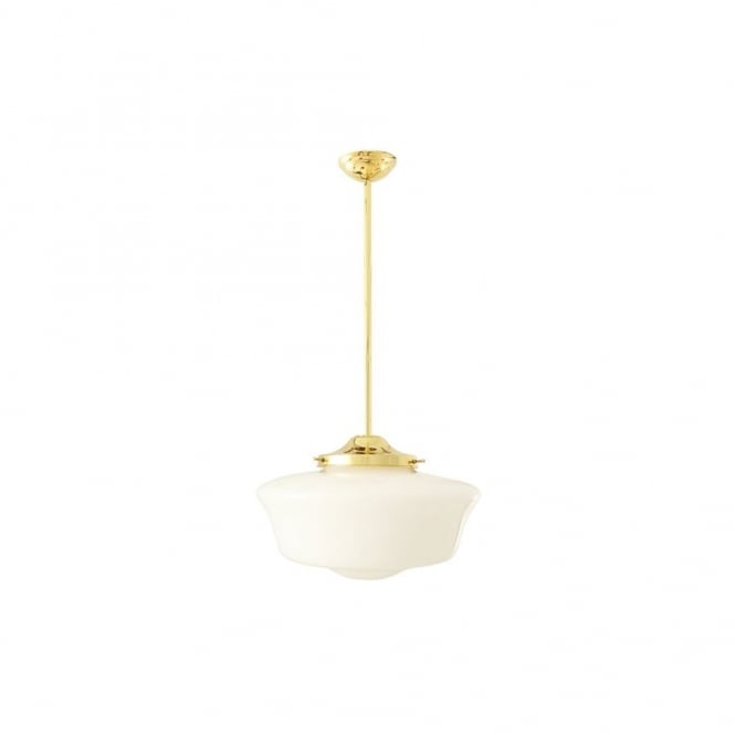 SOFIA Schoolhouse Pendant Light in Polished Brass