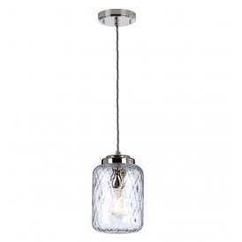 SOLA 1 Light Pendant in Polished Nickel