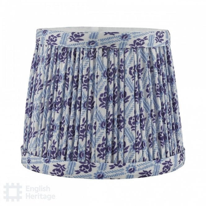 St John Street Blue Cotton Empire Shade 14cm