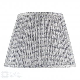 grey pleated empire shade with floral block print pattern