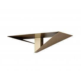 TAMIKA Triangular Space | 2 Light Wall Light Gold Painted